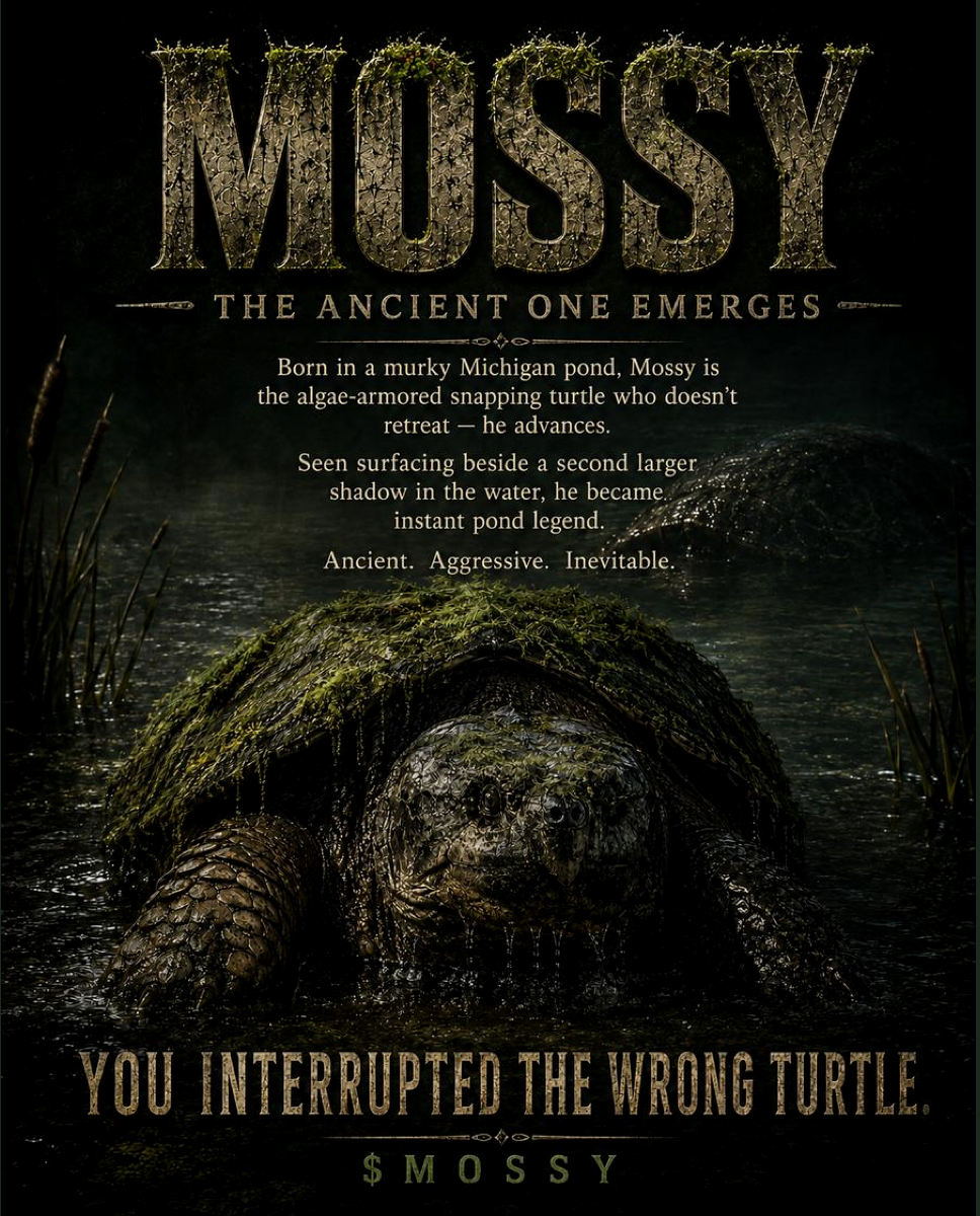 Mossy — The Ancient One Emerges proclamation poster